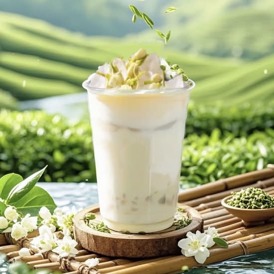 茉香青萃（茉莉綠鮮牛乳茶）Jasmine Green Milk Tea